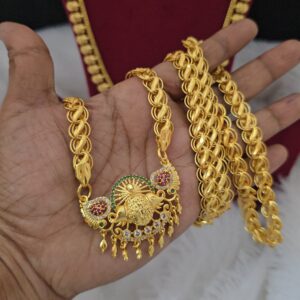 Premium  foaming AD stone 32 inch dollar chain 