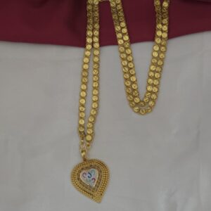 Premium foaming 32 inch enamel heart dollar chain