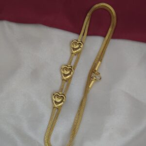 Premium foaming heart mugappu chain 