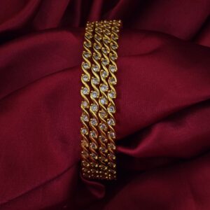  Premium foaming ad stone bangle 1 pair 