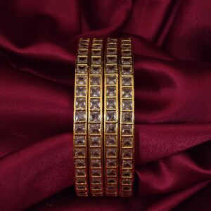 Premium ad stone bangle 1 pair