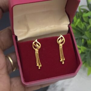 Premium foaming chain drops earings