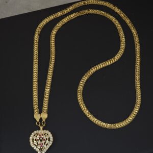 premium foaming 38 inch ad stone heart dollar chain