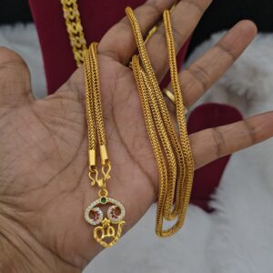   Premium foaming 32 inch ad stone om dollar chain