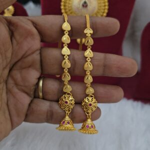 premium foaming jhumka with mattal 