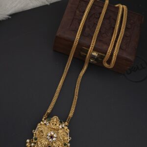 premium  Matt 28 Inch lakshmi dollar chain 