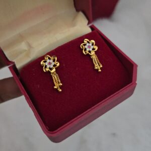 Premium foaming ad stone chain drops earing