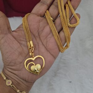  Premium foaming 28 inch heart dollar chain