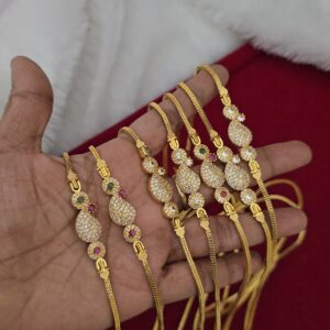 Premium foaming ad stone mugappu chain 