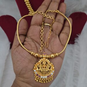 Premium foaming ad stone lakshmi necklace 