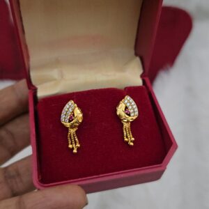 Premium foaming ad stone drops earings 