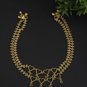  premium foaming heart anklets 