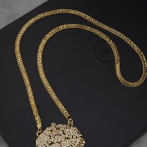 Premium foaming 32 inch lakshmi impon dollar chain 