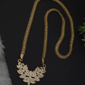 Premium foaming 24 inch AD stone impon dollar chain