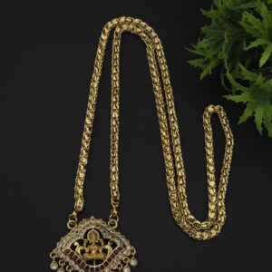 premium foaming  28 inch lakshmi dollar chain 