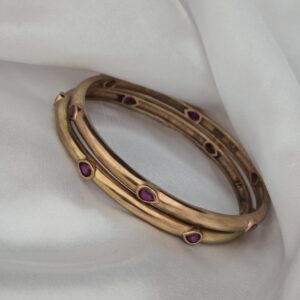 Premium impon ad stone bangle 