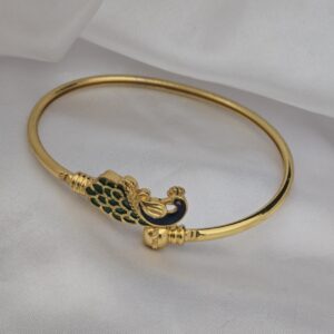 premium foaming enamel peacock bracelet 