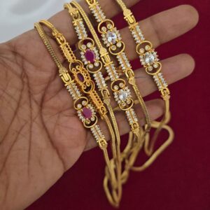 premium Foaming ad stone mugappu chain 