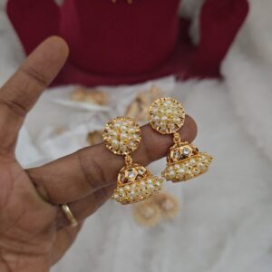  premium impon pearl jhumka