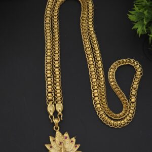 Premium foaming32 inch  AD stone peacock dollar chain 