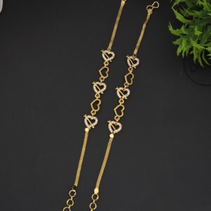  Premium foaming ad stone heart bracelet