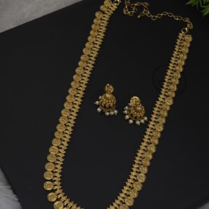 premium matt coin design haram with earings