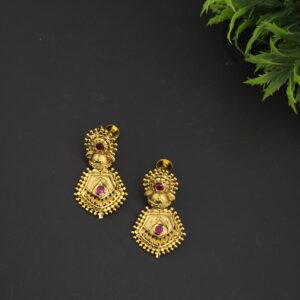 Premium foaming leaf  drops earings 