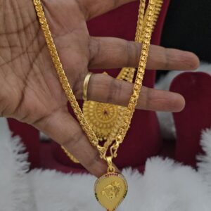 Premium foaming 28 inch AD Stone swastik dollar chain 
