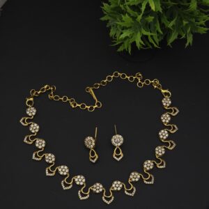 Premium quality ad diamond replica necklace with stud