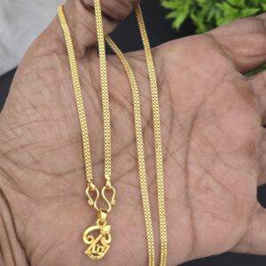 Premium foaming 18 INCH om dollar chain