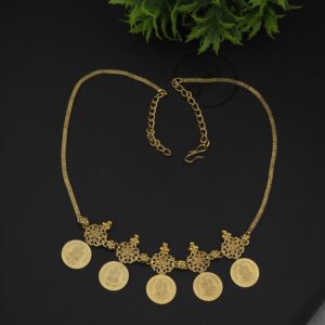 remium foaming lakshmi coin necklace