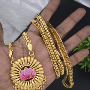 Premium foaming 32 Inch lotus dollar chain 