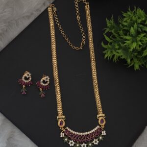 premium foaming 30 inch adjustable long haram with earings 