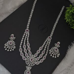 premium matt diamond replica haram with earings