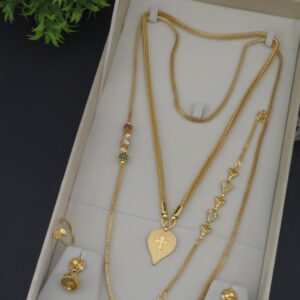 premium foaming cross combo comes with 30 inch mugappu chain 
