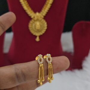 Premium foaming ad stone chain drops earing