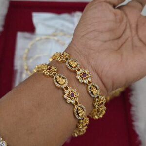 Premium matt lakshmi stone bangle