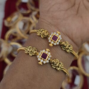  Premium matt ad stone bangle 1 pair