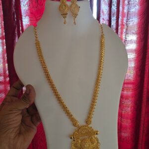 Premium foaming wedding haram real gold tone