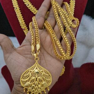  Premium 32 Inches foaming peacock dollar chain 