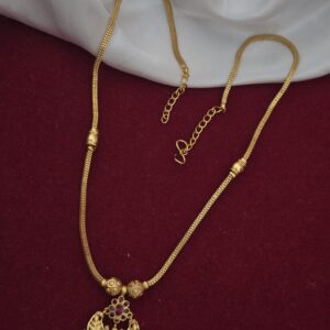 Premium quality Foaming lakshmi amman kemp necklace comes golden balls