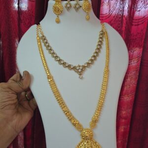 Premium foaming haram with matt necklace combo