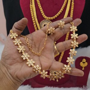 Premium foaming AD stone necklace one day offer 