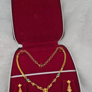 Premium enamel foaming lakshmi necklace 