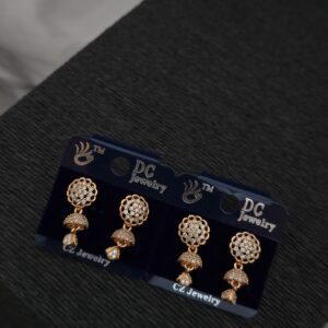 Premium rose gold AD stone stud