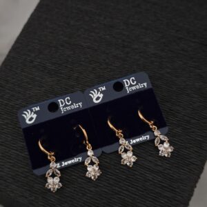 Premium rose gold AD stone stud