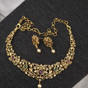 Premium matt AD stone choker 