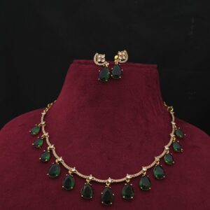 Premium matt AD stone necklace