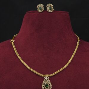 Premium matt AD stone necklace