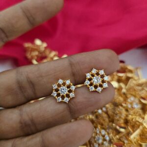  Premium Impon ad white stone stud 